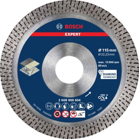Bosch Expert HardCeramic Diamanttrennscheiben 115 x 22,23 x 1,4 x 10 mm - 2608900654