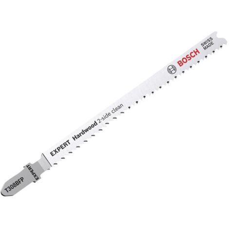 Bosch Expert Hardwood 2-side Clean T308BFP Jigsaw Blade Pack of 5