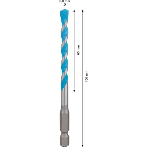 BOSCH Accessories EXPERT HEX-9 2608900574 Mehrzweckbohrer 1 Stück 6 mm Gesamtlänge 100 mm Sechskant