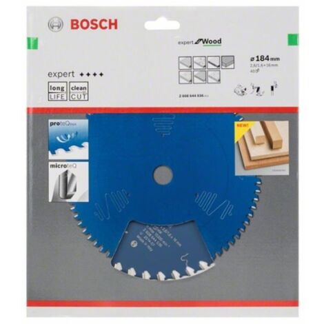 Bosch Expert hoja de sierra circular 184x16x2,6 mm azul
