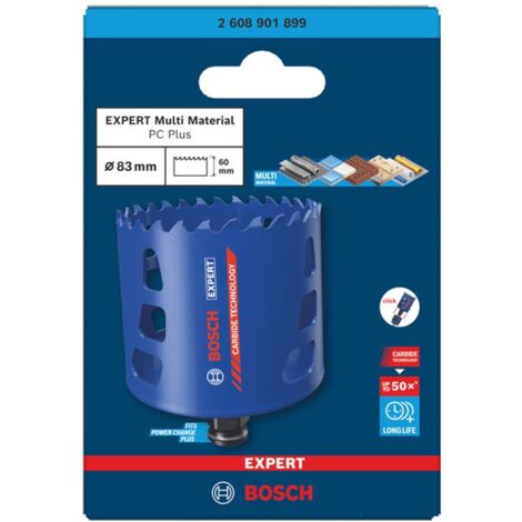 Bosch EXPERT Lochsäge Multi Material Power Change Plus, 83 x 60 mm