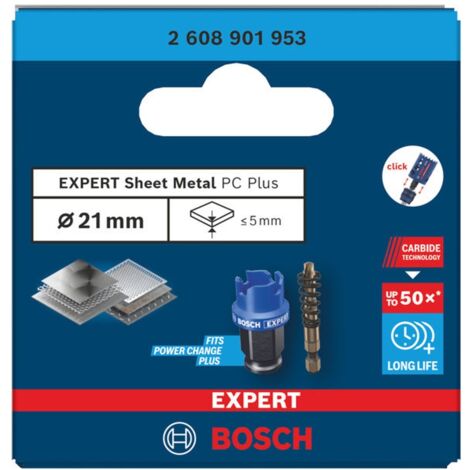 Bosch EXPERT Lochsäge Sheet Metal Power Change Plus, 21 x 5 mm