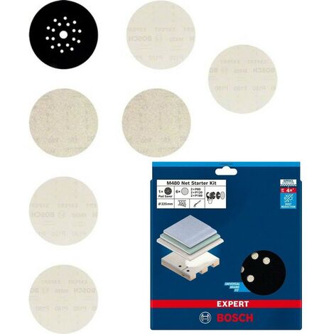 Bosch Expert M480 225mm Sanding Disc Net Drywall Sander GTR 55-225 -7 Grit Pack