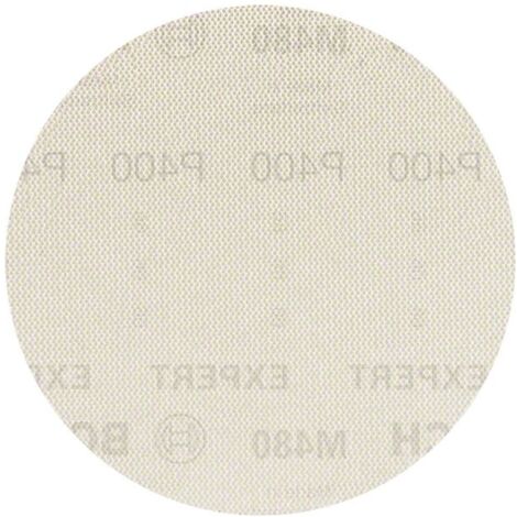 Bosch EXPERT M480 Schleifnetz für Exzenterschleifer, 150 mm, K 400, 50 Stück