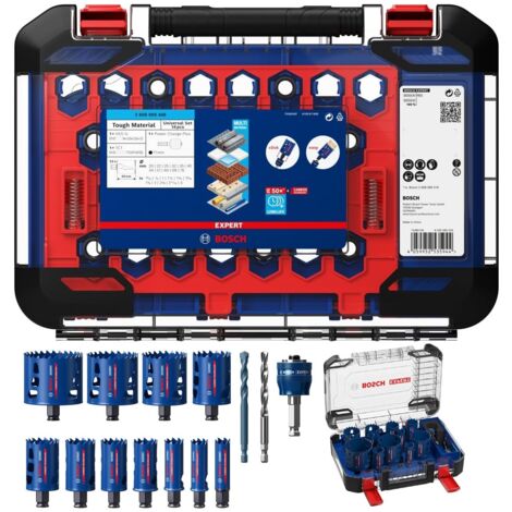 Bosch Expert Multi-Material PC Plus Hole Saw Set, 14 Piece - - BPA608900448