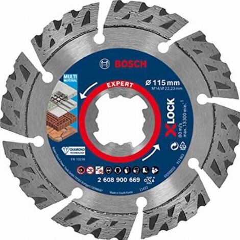 Bosch Expert MultiMaterial disco di taglio 115 mm metallo
