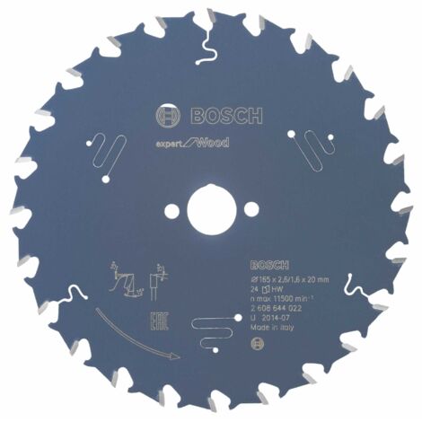 Bosch Expert para madera hoja de sierra circular 165 mm 24 dientes