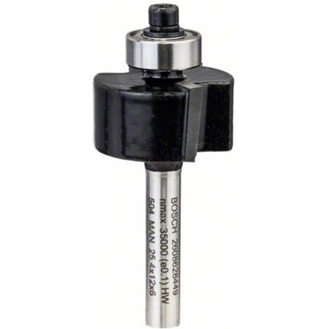 Bosch Falzfräser 6 mm D1 25,4 mm L 12,4 mm G 54 mm - 2608628449