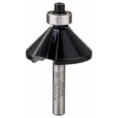 Bosch Fasefräser 1/4" Ø 34,9 mm B 13 mm L 14,7 mm G 56 mm 45° - 2608628416
