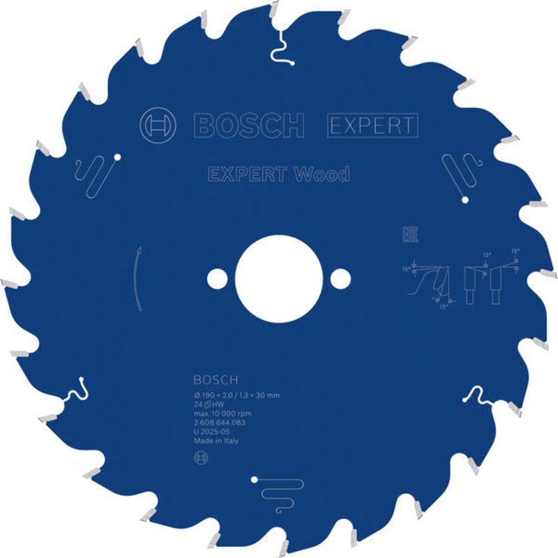Bosch EXPERT Wood Circular Saw Blade 190 x 2/1.3 x 30 mm T24 2608644083