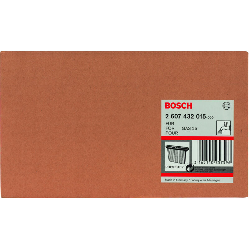 

BOSCH 2607432015 Filtro de pliegues de poliéster 4300 cm², 257 x 69 x 187mm