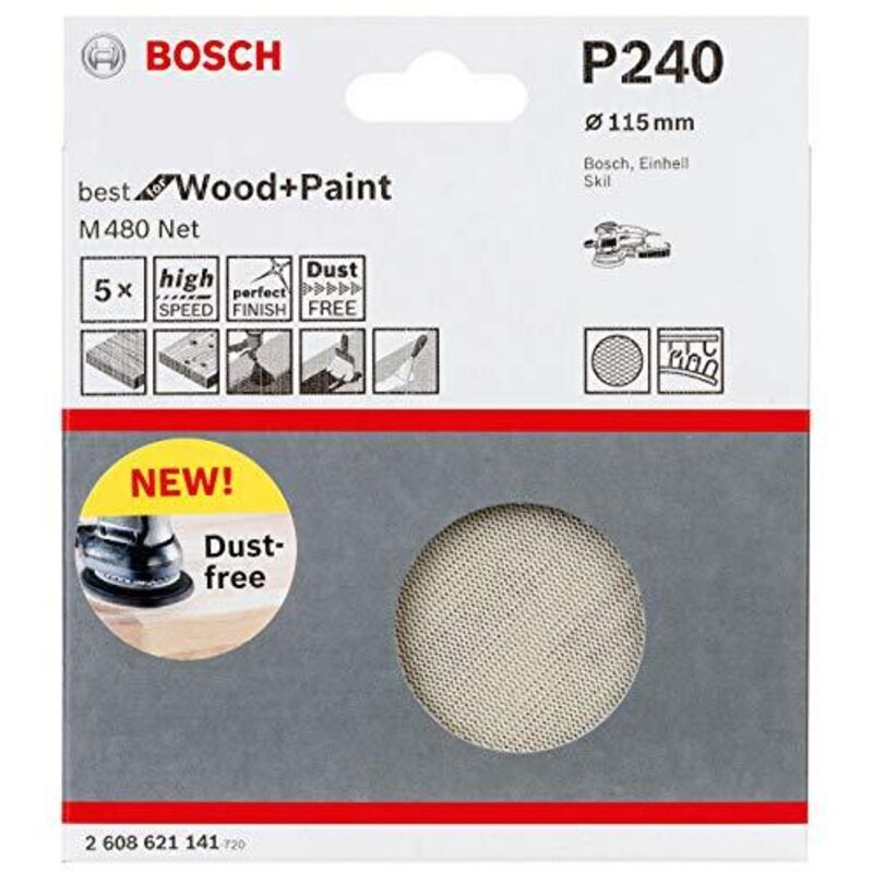 Rete Abrasiva M480 150mm G100 - 50 Pz - B 2608621172