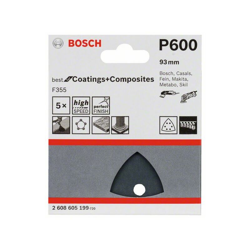 5 fogli Bosch K240 DELTA-Stone