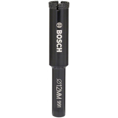 Bosch – Foret diamant à eau pour céramiques dures – Ø 12mm – Longueur 35mm – Compatible avec perceuses sans fil – Refroidissement à eau recommandé