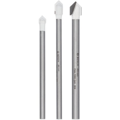 Bosch Forets à carrelage, set de 3 pièces
