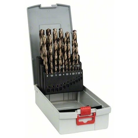 Bosch Forets à métaux HSS-Co (alliage cobalt), DIN 338, set ProBox de 25 pièces 1-13 mm