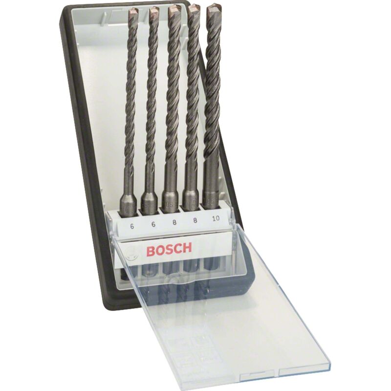 Forets Béton Bosch SDS-plus – Lot de 5 Pièces, Ø 6 à 10 mm