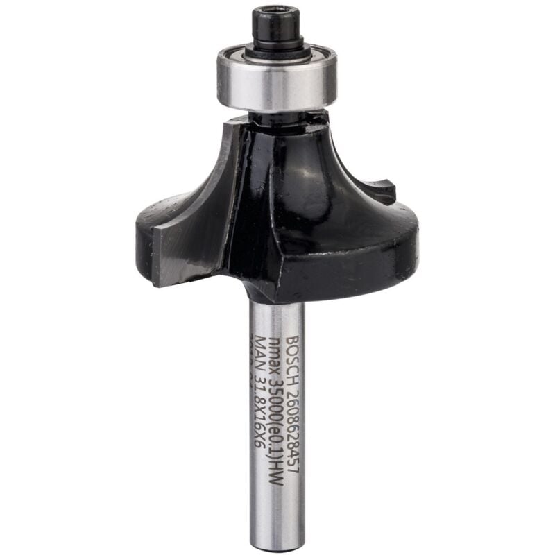 Bosch - Fraise à arrondir 6 mm R1 9,5 mm d 31,8 mm l 16,2 mm g 57 mm - 2608628457