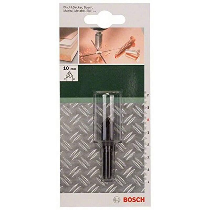 Bosch Fraise conique à lamer HCS à 5 taillants Diamètre 10 mm