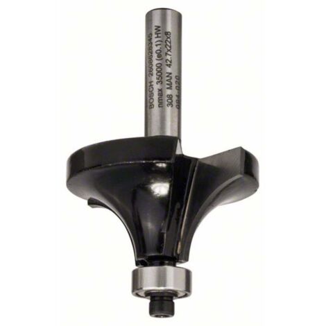 Bosch – Fraise pour défonceuse 8 mm – Rayon 15 mm – Longueur 22 mm – Pour bois dur et MDF – 2608628345