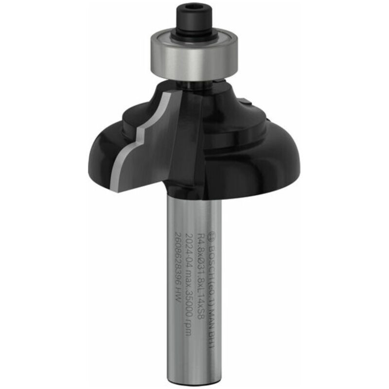 Fraise à profiler Bosch C 8 mm R1 4,8 mm B 9,5 mm L 14 mm G 57 mm - 2608628396