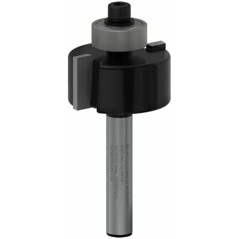 Bosch Fraises à feuillurer 6mm, D1 25,4mm, L 12,4mm, G 54mm - 2608628449