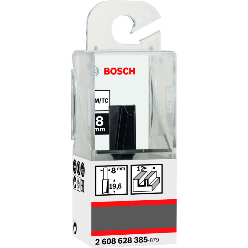 

BOSCH 2608628385 Fresa de ranurar 8 mm D1 12 mm L 20 mm G 51 mm