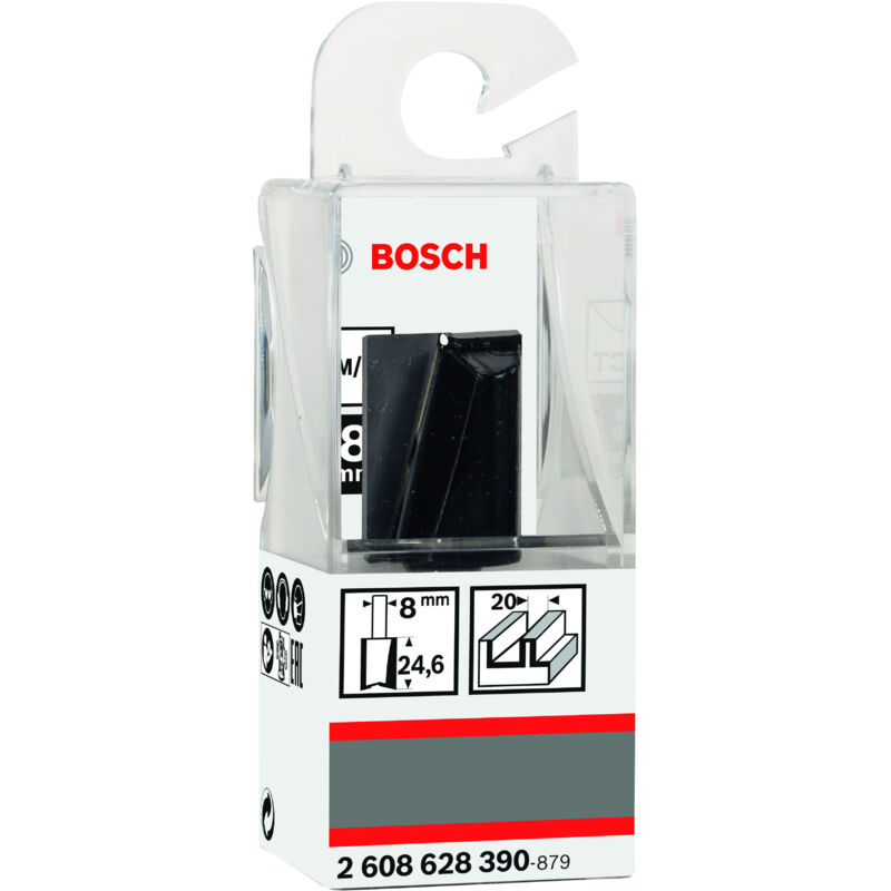 

BOSCH 2608628390 Fresa de ranurar 8 mm D1 20 mm L 25 mm G 56 mm