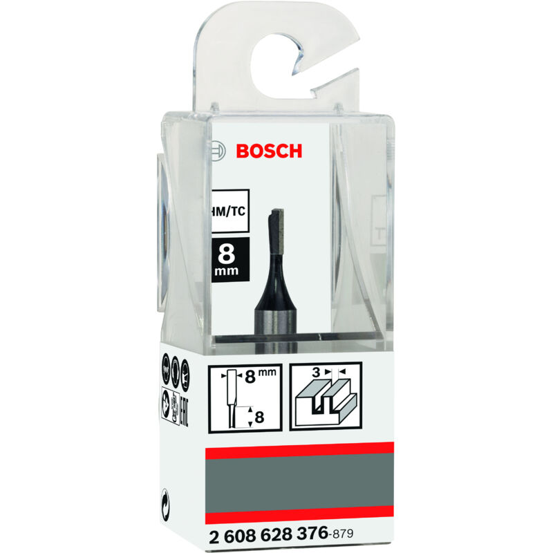 

BOSCH 2608628376 Fresa de ranurar 8 mm D1 3 mm L 8 mm G 51 mm