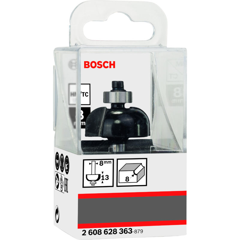 

BOSCH 2608628363 Fresa medias cañas 8 mm R1 8 mm D 28,7 mm L 13 mm G 54 mm