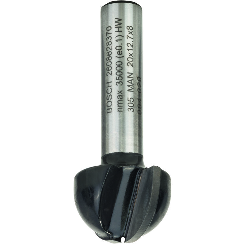 

BOSCH 2608628370 Fresa medias cañas 8, R1 10, D 20, L 12,4, G 46