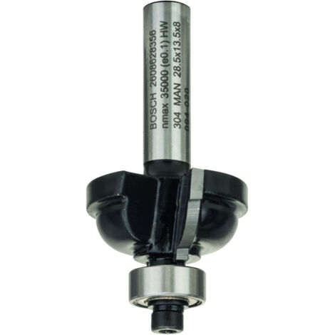 BOSCH  FRESA PARA BORDES F, 8 MM, R1 6,3 MM, D 28,5 MM, L 13,2 MM, G 54 MM MILÍMETROS 6.3 MILÍMETROS