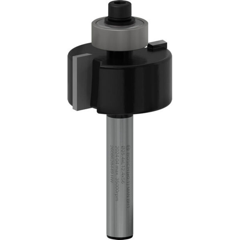 Fresatrice a battuta, 6 mm, D1 25,4 mm, L 12,4 mm, G 54 mm