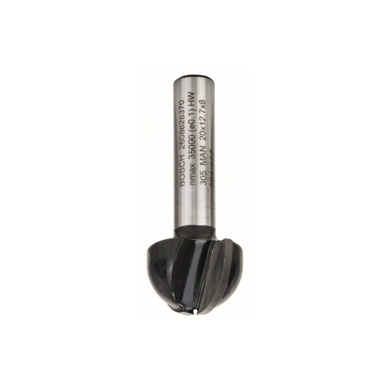 Image of 2 608 628 370 - Mezza canna - 8 mm, R1 10 mm, d 20 mm, l 12,4 mm, g 46 mm (confezione di 1) - Bosch cod013