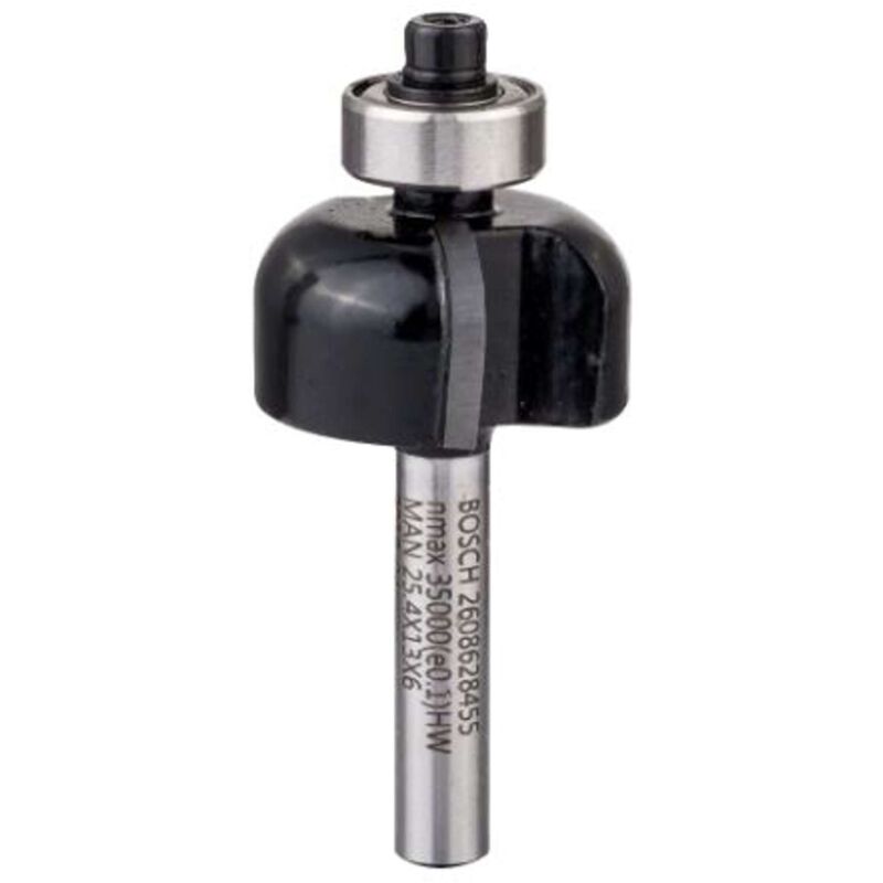 Fresa a gola, 6 mm, R1 6,4 mm, D 25,4 mm, L 12,6 mm, G 54 mm