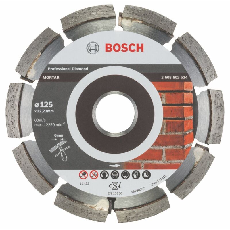 Disco diamantato per malta PRO, diametro 125 x 22,23 mm