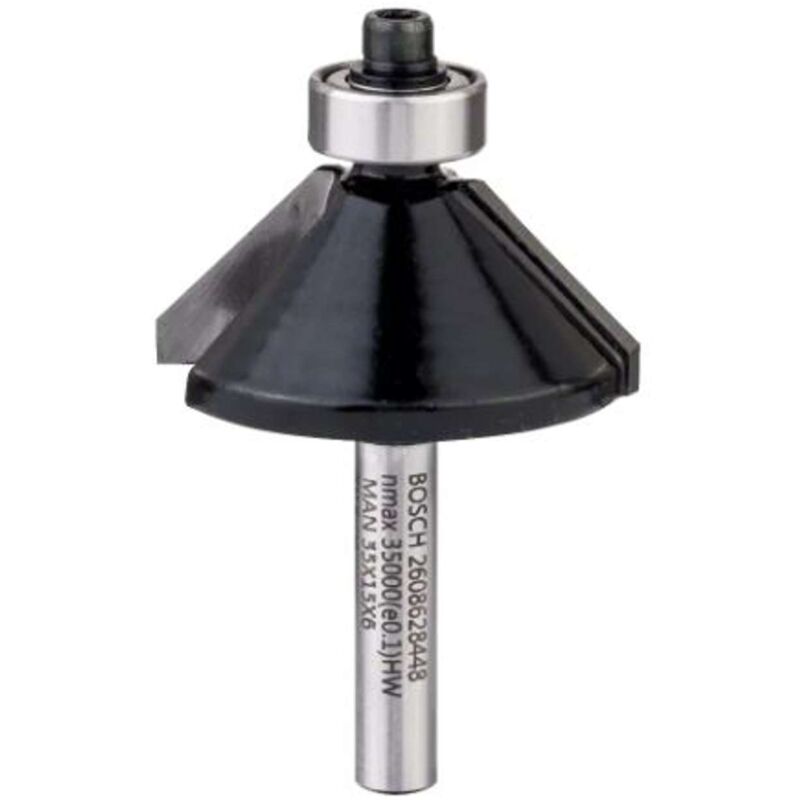 Fresa a fase, 6 mm, D1 34,9 mm, B 11,1 mm, L 14,7 mm, G 56 mm, 45°