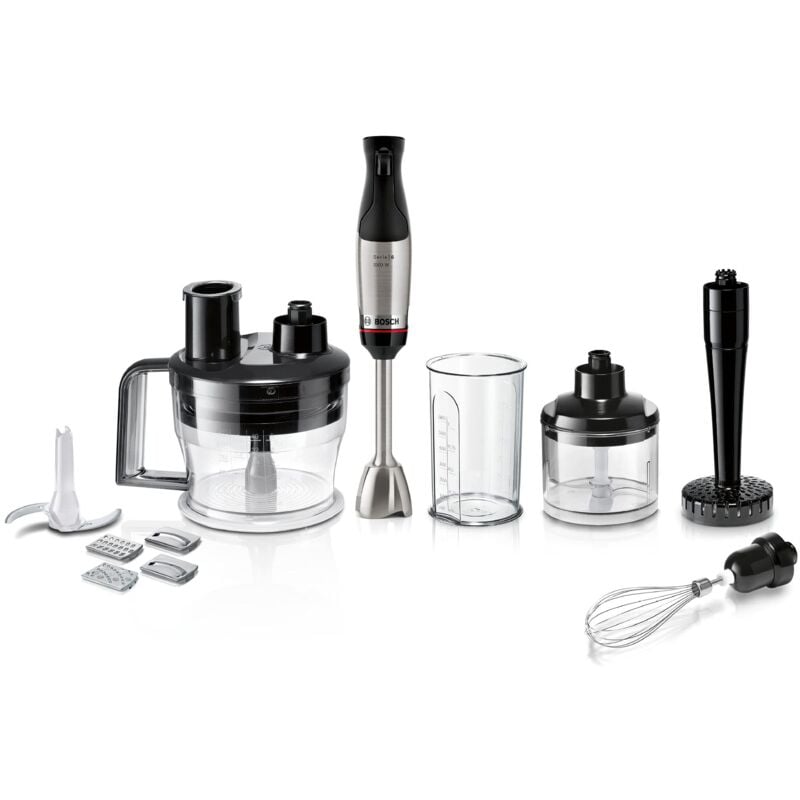 Bosch - Frullatore a immersione ErgoMaster Serie 6 MSM6M673, 10 anni di garanzia del motore, lame in acciaio inox, frizione in ceramica senza usura,