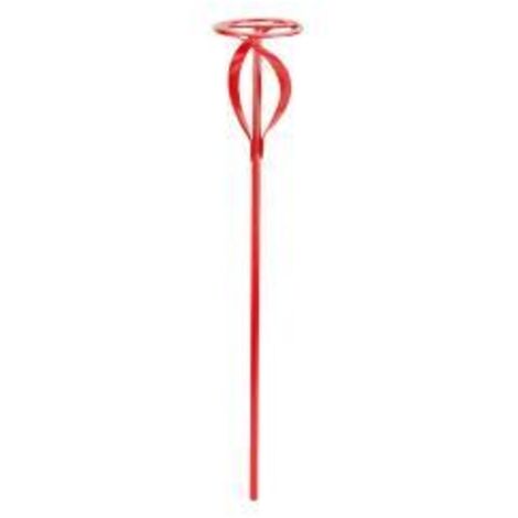Frusta In Acciaio Zincato Per Miscelatore, Per Pittura, Colla E Malta, Lunghezza 40 Cm, Attacco 8 Mm
