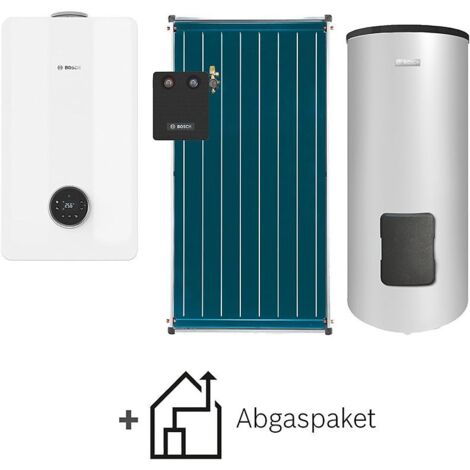 BOSCH Gas-Brennwert-Premiumpaket Bopa PR GC53-003, Condens GC5300i W 14P23, 2xFCC, WS 300-5, C33x, Schwarz