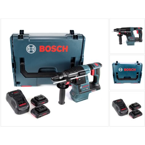 Bosch GBH 18 V-26 Professional Marteau perforateur sans-fil SDS-plus Brushless 2,6 J 18V + 2x Batteries GBA 18 V 4,0 Ah ProCORE + Chargeur GAL 1880 CV + Coffret L-Boxx