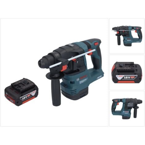 BOSCH PROFESSIONAL Bosch GBH 18V-22 Professional Akku Bohrhammer 18 V 1,9 J SDS Plus Brushless + 1x Akku 5,0 Ah - ohne Ladegerät