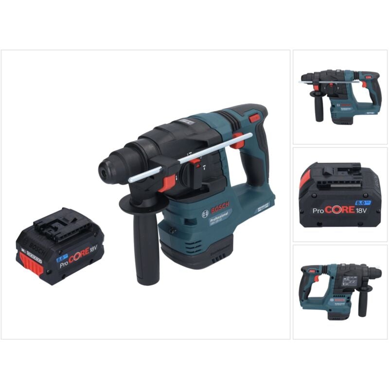 Bosch gbh 18V-22 Professional Marteau perforateur sans fil 18 v 1,9 j sds Plus Brushless + 1x batterie ProCORE 8,0 Ah - sans chargeur