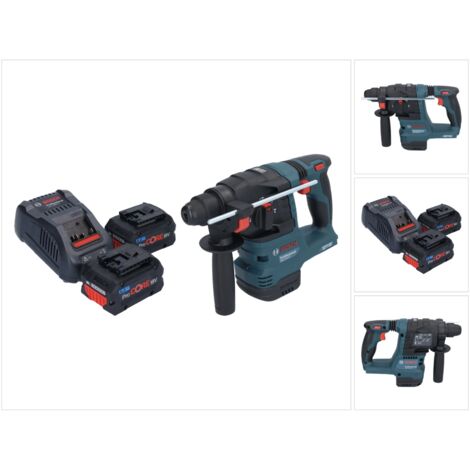 Bosch GBH 18V-22 Professional Marteau perforateur sans fil 18 V 1,9 J SDS Plus Brushless + 2x ProCORE Batterie 8,0 Ah + chargeur