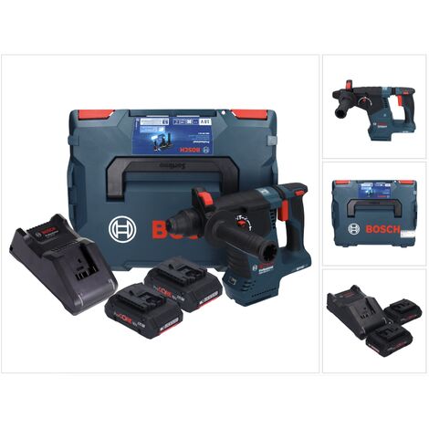 Bosch GBH 18V-24 C Marteau perforateur sans fil professionnel 18 V 2.4 J Brushless SDS plus + 2x accu ProCORE 4.0 Ah + chargeur + L-BOXX