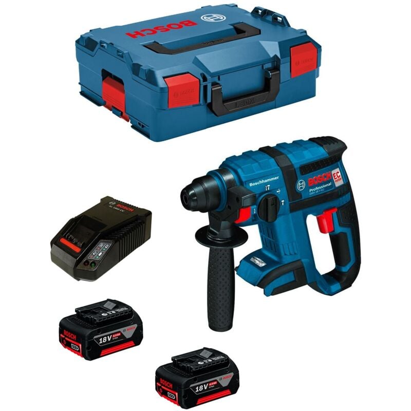 Bosch - GBH18VEC 18v sds Plus Rotary Hammer Drill 2 x 4.0ah Li-ion