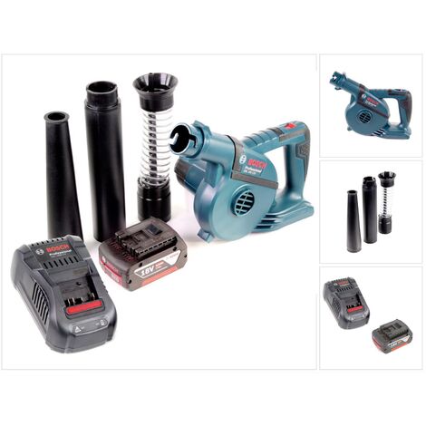 Bosch GBL 18 V-120 Akku Gebläse Laubbläser mit 1x Bosch GBA 18V 5,0 Ah Akku + GAL 1880 CV Ladegerät