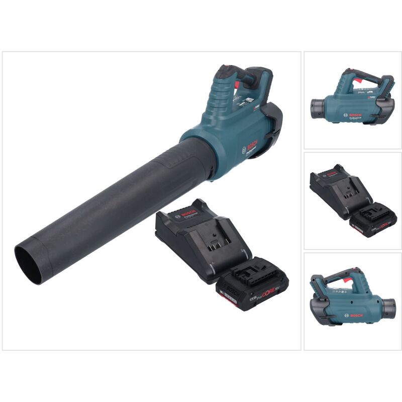 Bosch gbl 18V-750 Professional Souffleur sans fil 18 v biturbo Brushless + 1x batterie ProCORE 4,0 Ah + chargeur
