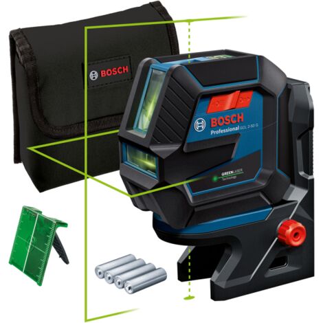 Bosch GCL 2-50 G Laser à croix laser + support avec coffret - 15 m
