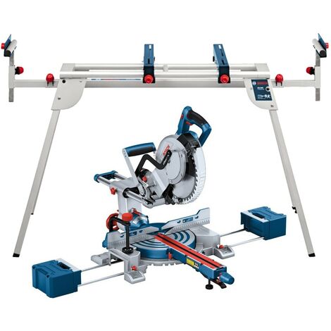 Bosch GCM 18V-254 D BITURBO 18v Cordless 12"" 305mm Mitre Saw Double Bevel + Legs